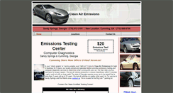 Desktop Screenshot of cleanairemissions.com